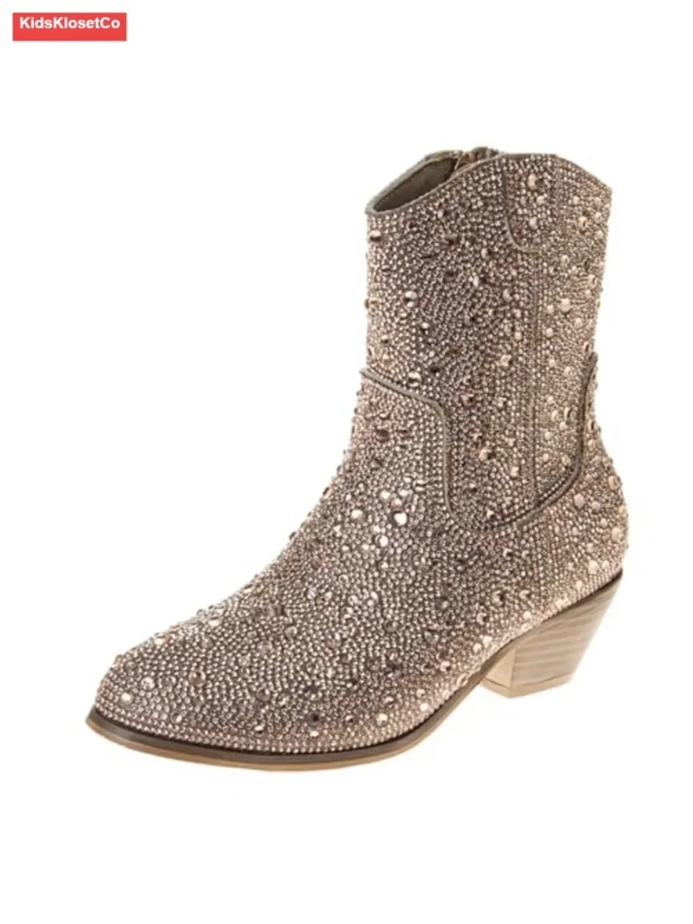 Sparkly Cowgirl Boots Rhinestone Girls Party Dress Heels